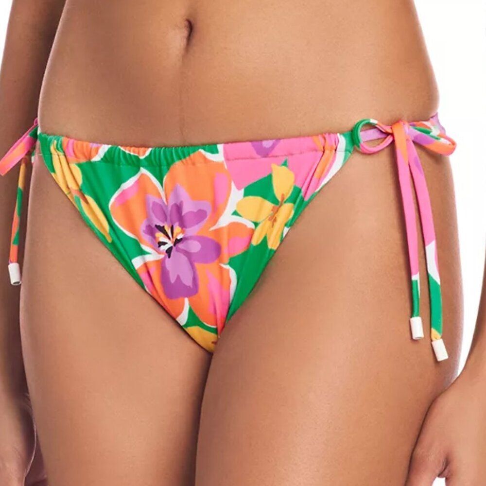Sanctuary Women's Tunnel-Trim Side-Tie Bikini Bottoms Size XL
